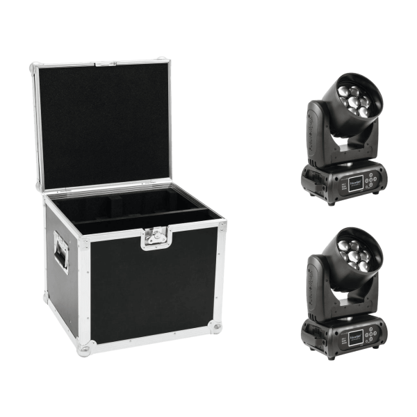 Futurlight Set 2x EYE-7 RGBW Zoom + Case