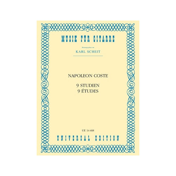 9 Studien für Gitarre