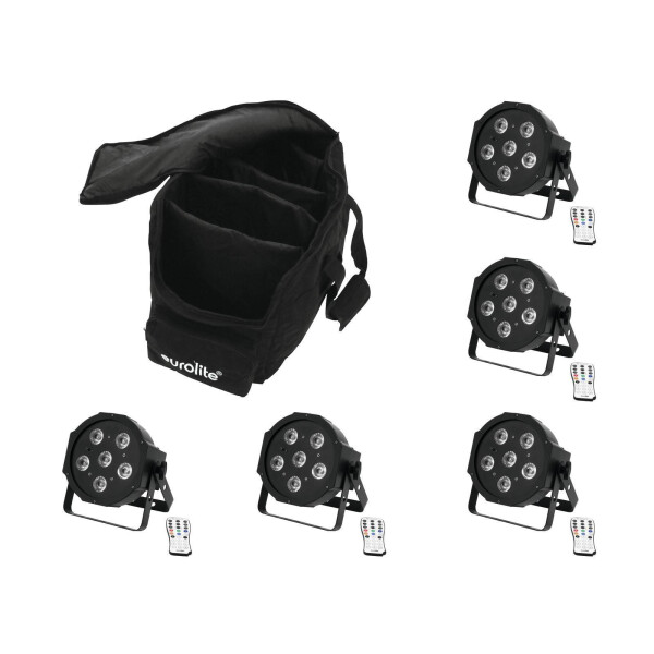 Eurolite Set 5x LED SLS-603 + Case