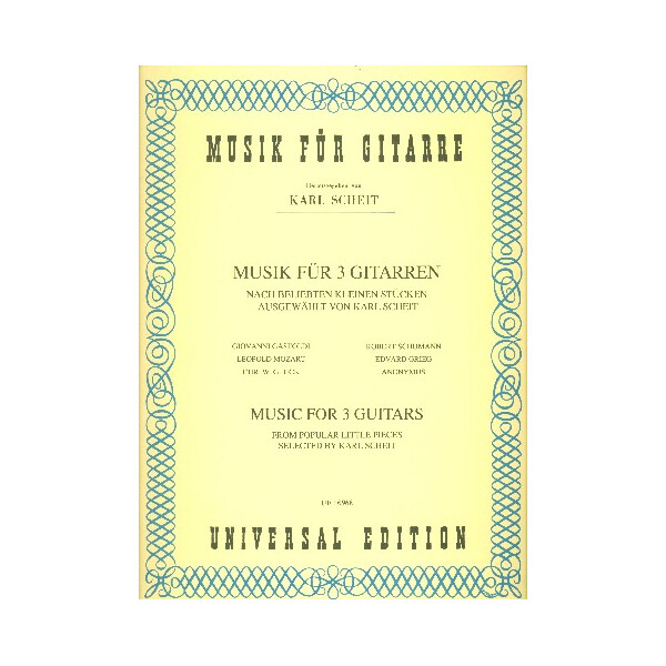 Musik für 3 Gitarren nach