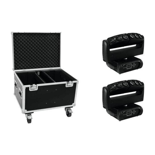 Futurlight Set 2x Color Wave LED-Moving-Leiste + Case