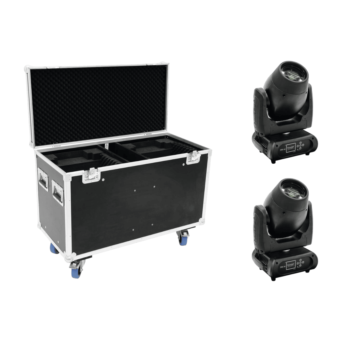 Futurlight Set 2x DMB-160 LED Moving-Head + Case