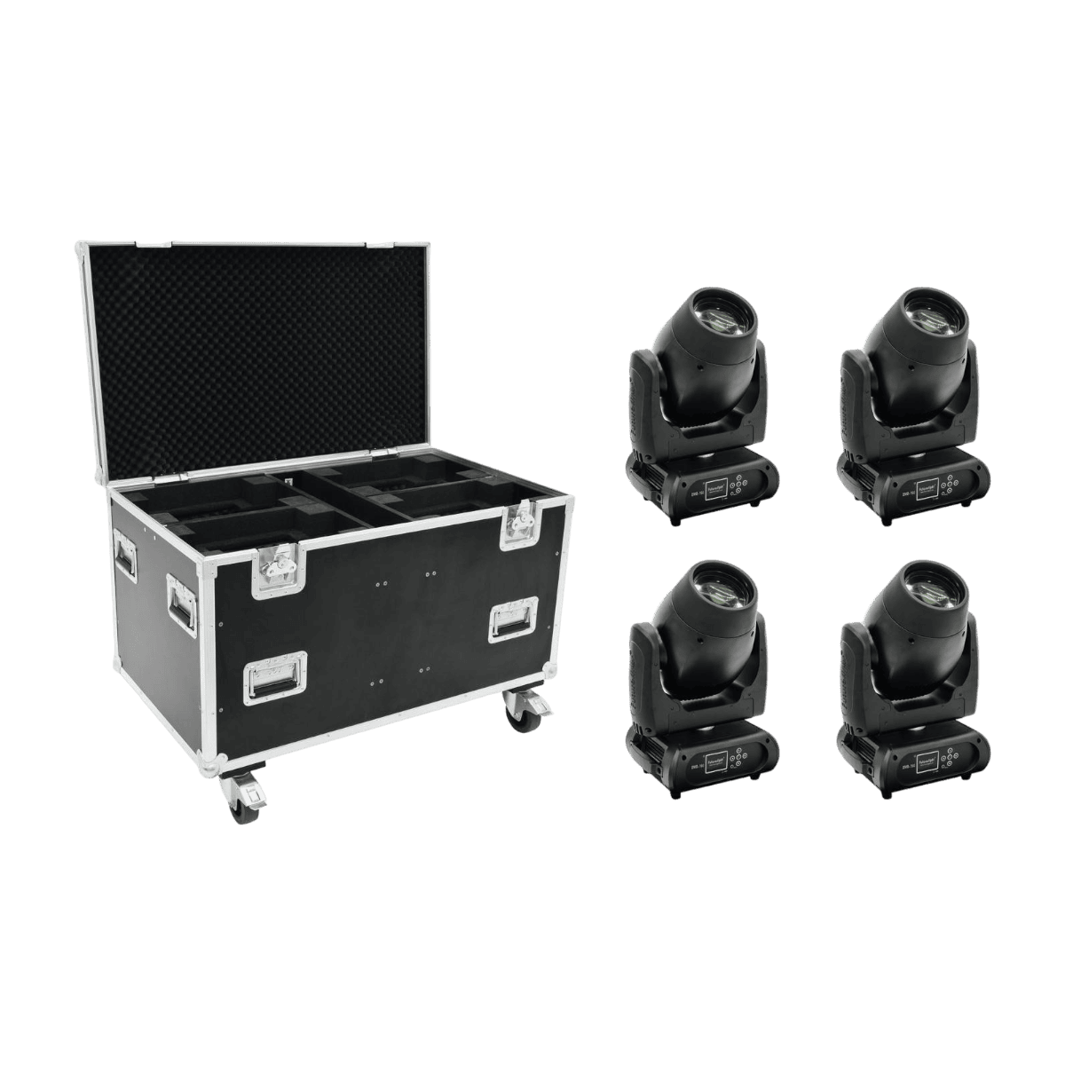 Futurlight Set 4x DMB-160 LED Moving-Head + Case