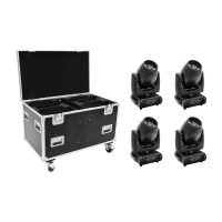 Futurlight Set 4x DMB-160 LED Moving-Head + Case