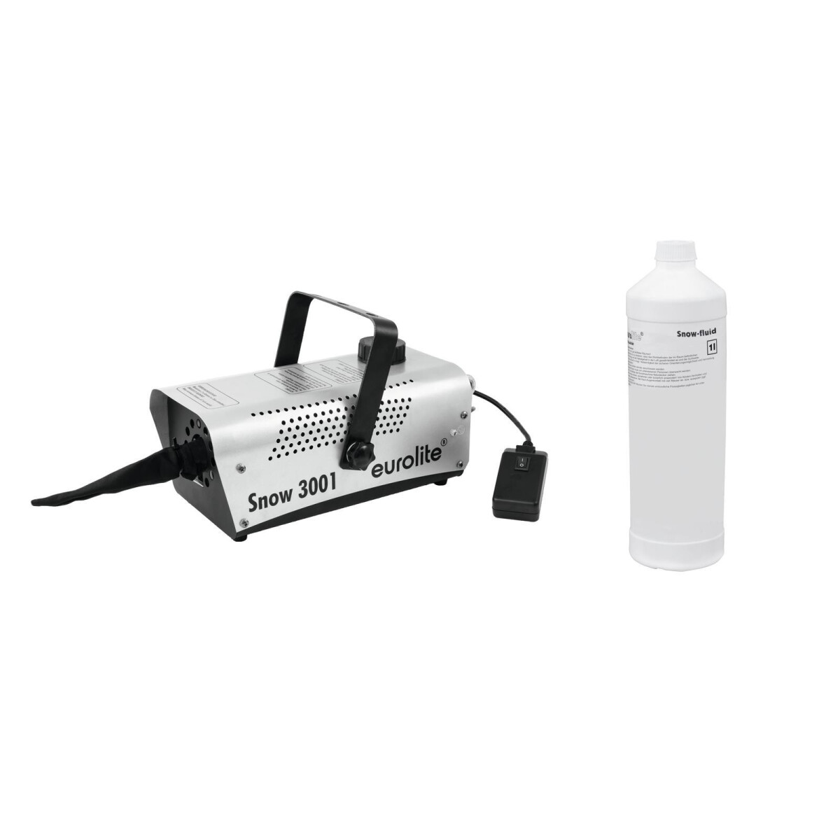 Eurolite Set Snow 3001 snow machine + snow fluid 1l