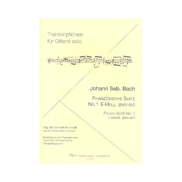 Französische Suite Nr.1 e-Moll BWV812