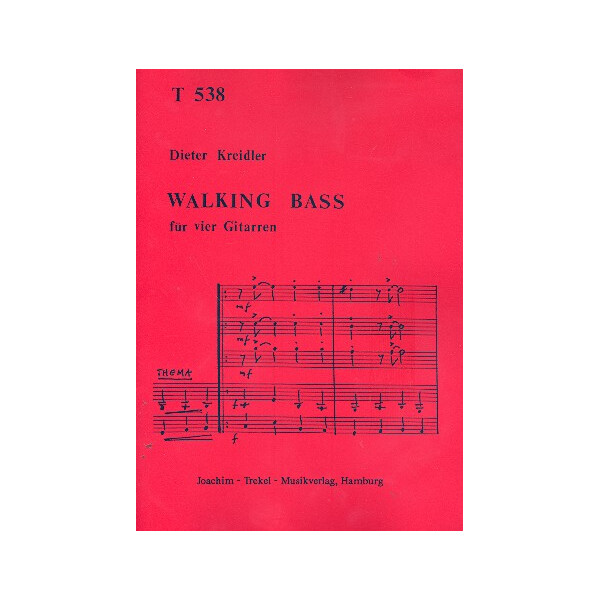 Walking Bass für 4 Gitarren