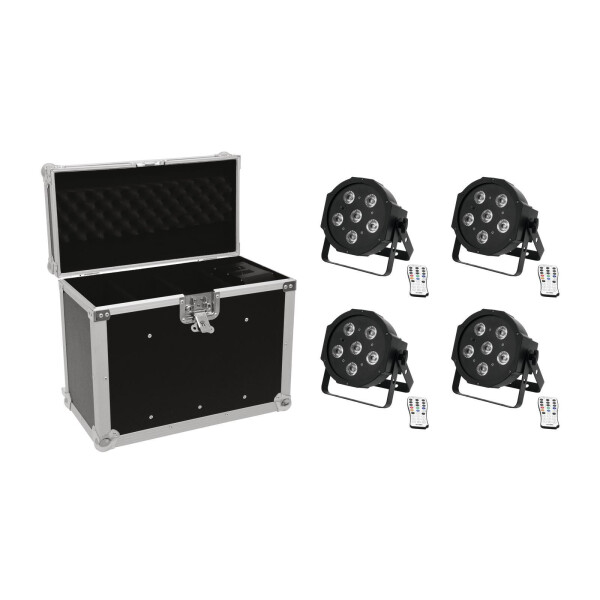 Eurolite Set 4x LED SLS-603 + Case EC-SL4M size M