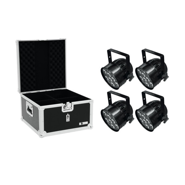 Eurolite Set 4x LED PAR-56 HCL Short sw + EPS Case