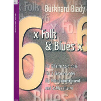 6 x Folk & Blues x 6 für 1-2 Gitarren