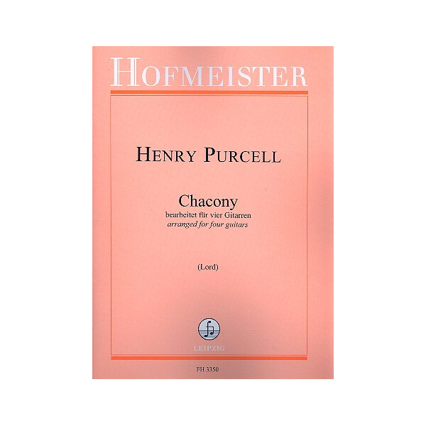 Chacony für  4 Gitarren