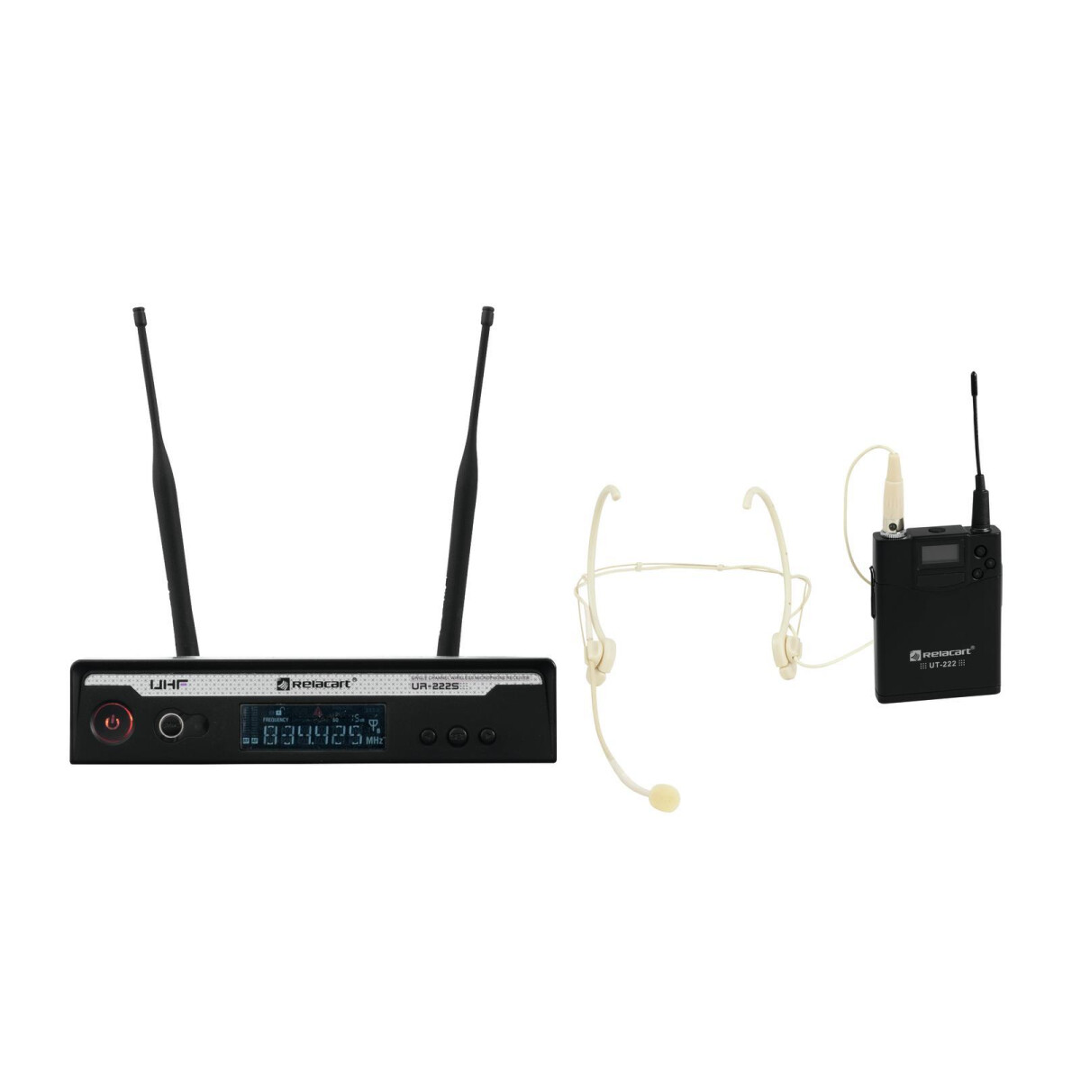 Relacart Set UR-222S Bodypack mit Headse box