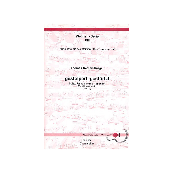 Gestolpert gestürtzt für Gitarre