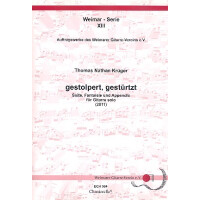Gestolpert gestürtzt für Gitarre