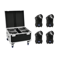 Eurolite Set 4x LED TMH-X1 Moving Head Beam + Case
