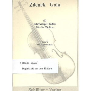 60 achttaktige Etüden für Violine