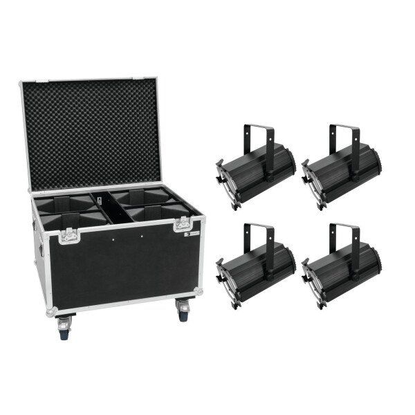 Eurolite Set 4x LED THA-120PC Theater-Spot + Case