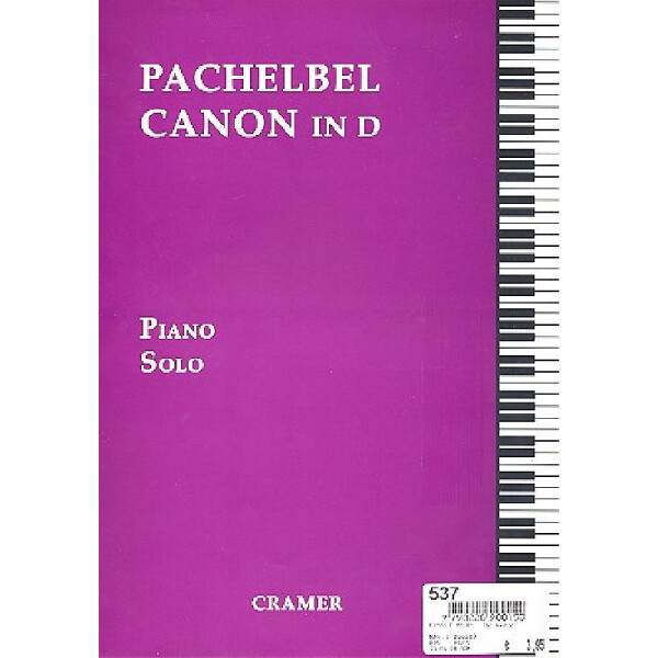 Canon D major for piano