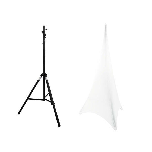 Eurolite set STV-40S-WOT steel tripod + tripod sail white