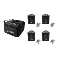 Eurolite Set 4x AKKU TL-3 QuickDMX + Soft Bag