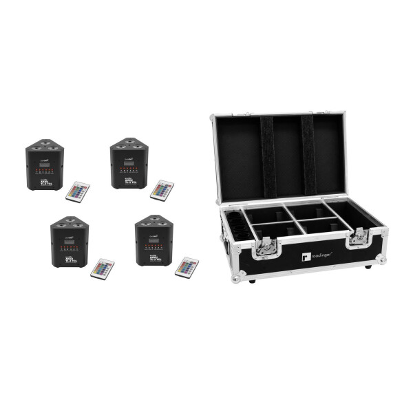 Eurolite Set 4x AKKU TL-3 TCL QuickDMX + case with charging function