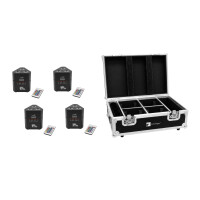 Eurolite Set 4x AKKU TL-3 TCL QuickDMX + case with charging function