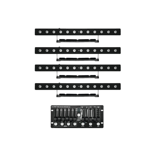Eurolite Set 4x LED PIX-12 HCL + Controller