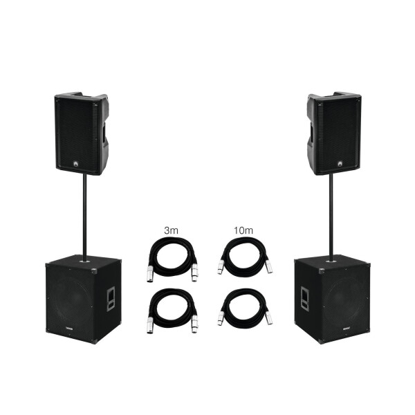 Omnitronic Set 2x XKB-212A + 2x MagiCarpet-151A MK2