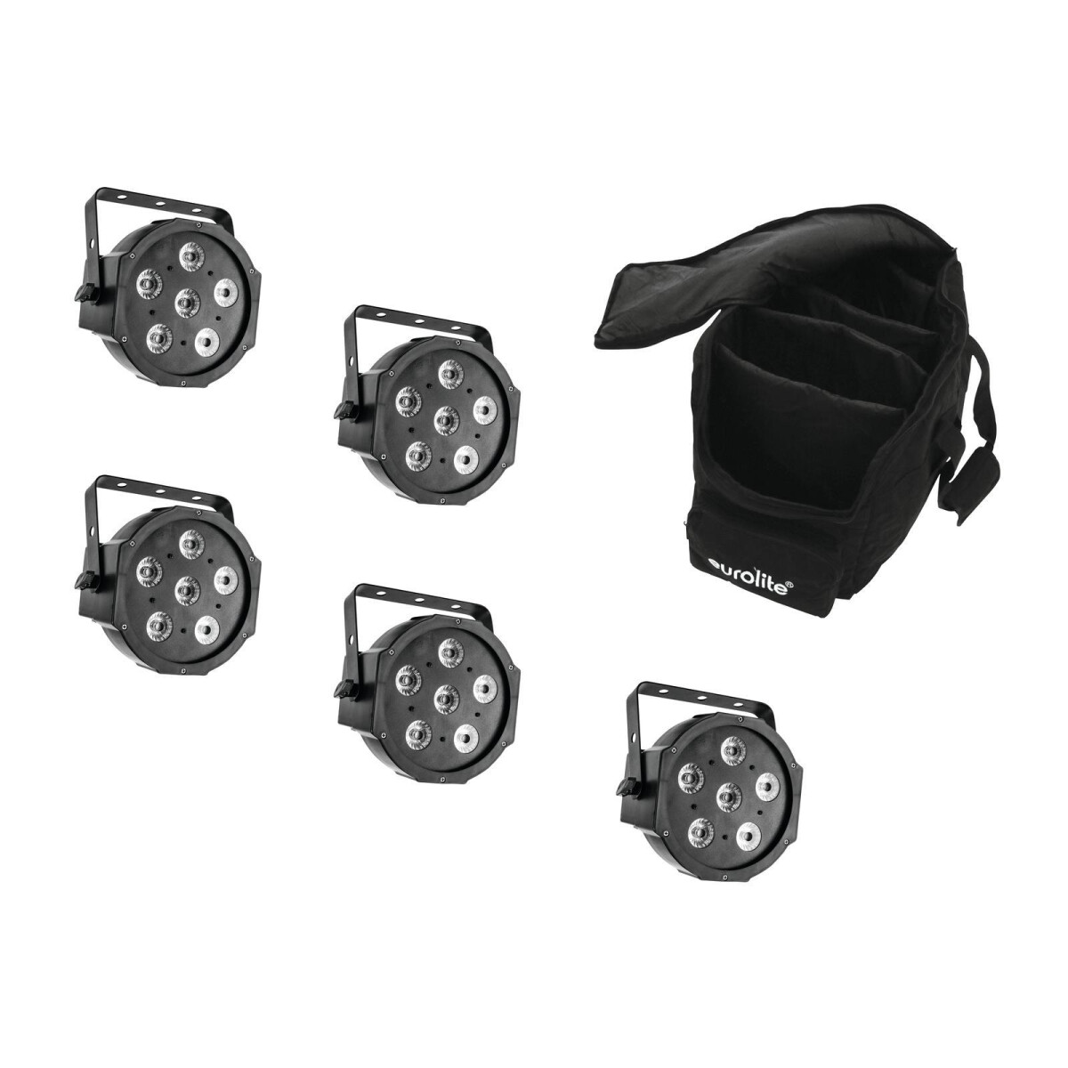 Eurolite Set 5x LED SLS-6 TCL Spot + Soft Bag