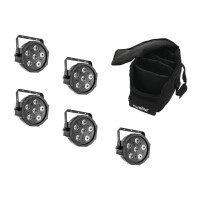 Eurolite Set 5x LED SLS-6 TCL Spot + Soft Bag