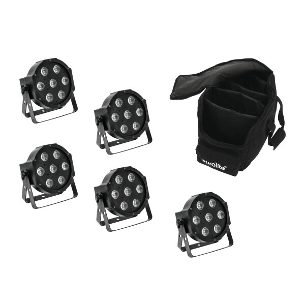 Eurolite Set 5x LED SLS-7 HCL Spot + Soft Bag