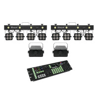 Eurolite Set 2x LED KLS-180 + 2x LED WF-40 + DMX LED Color Chief Controller