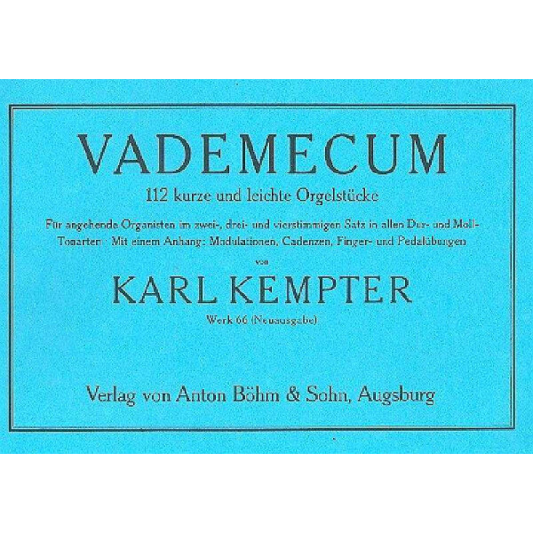 Vademecum - 112 kurze und leichte Orgelstücke
