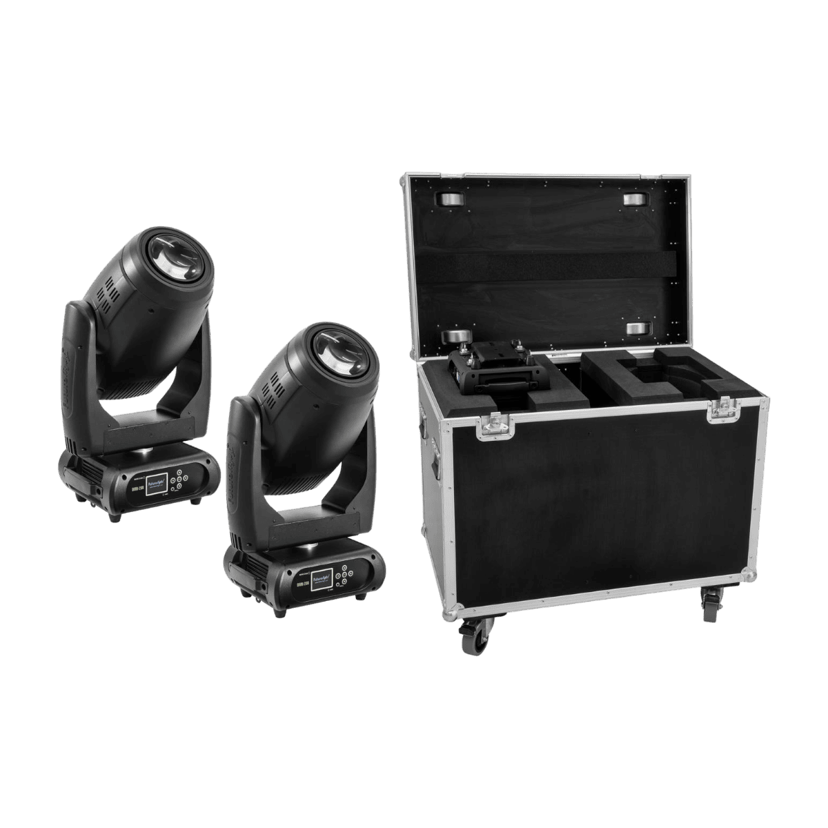 Futurlight Set 2x DMH-200 LED Moving-Head + Case