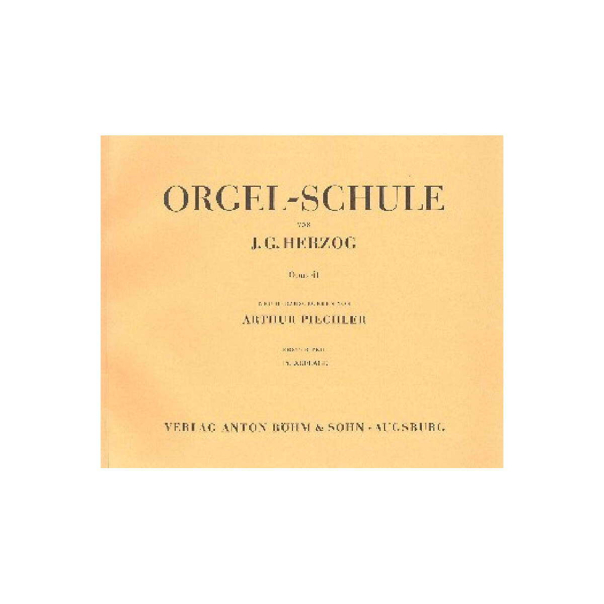 Orgelschule op.41 Band 1