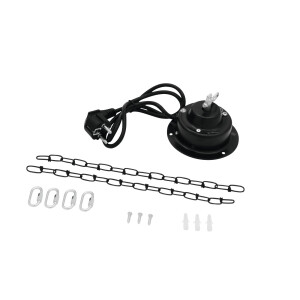 Eurolite set mirror ball 30cm with motor + LED PST-5 QCL spot black