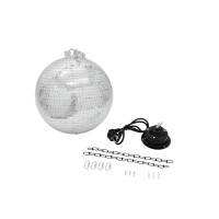 Eurolite set mirror ball 30cm with motor + LED PST-5 QCL spot black