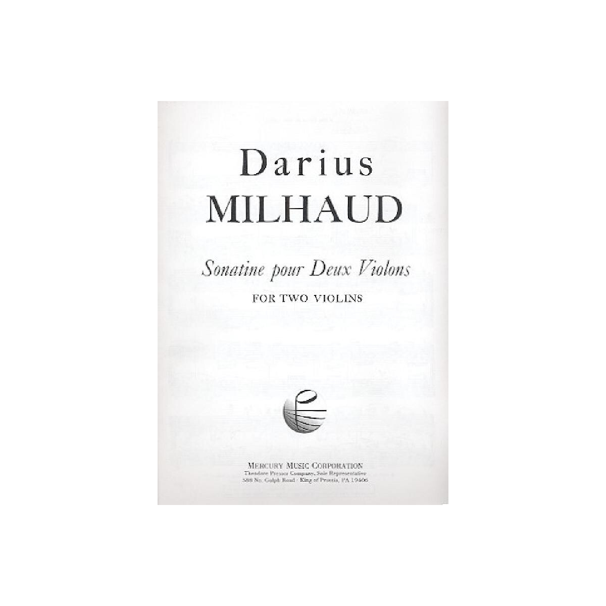 Sonatine pour 2 violons box