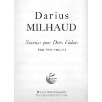 Sonatine pour 2 violons