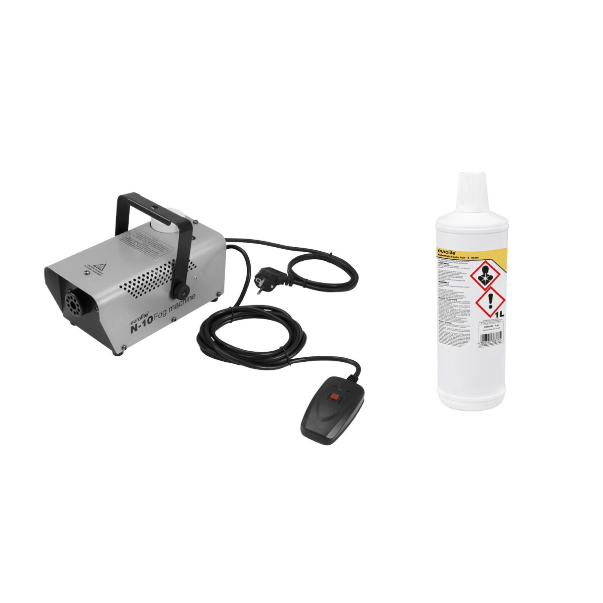 Eurolite Set N-10 silver + B Basic fog fluid 1l
