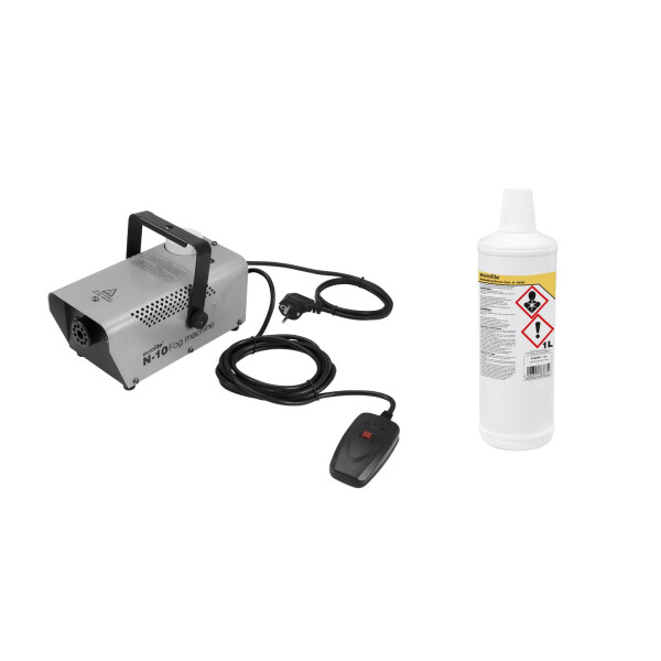 Eurolite Set N-10 silver + B Basic fog fluid 1l