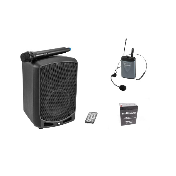 Omnitronic Set WAMS-65BT + Taschensender inkl. Headset + Akku