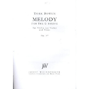 Melody for the G-String op.47 f&uuml;r Violine