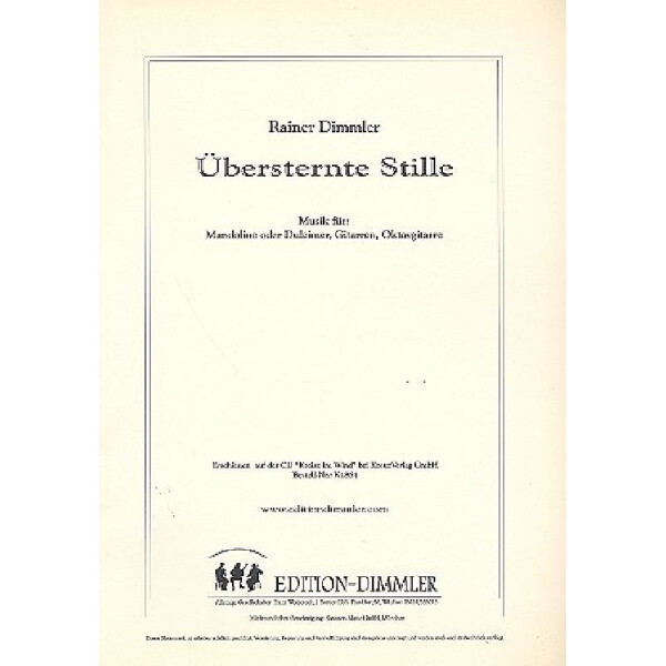 Übersternte Stille für Mandoline