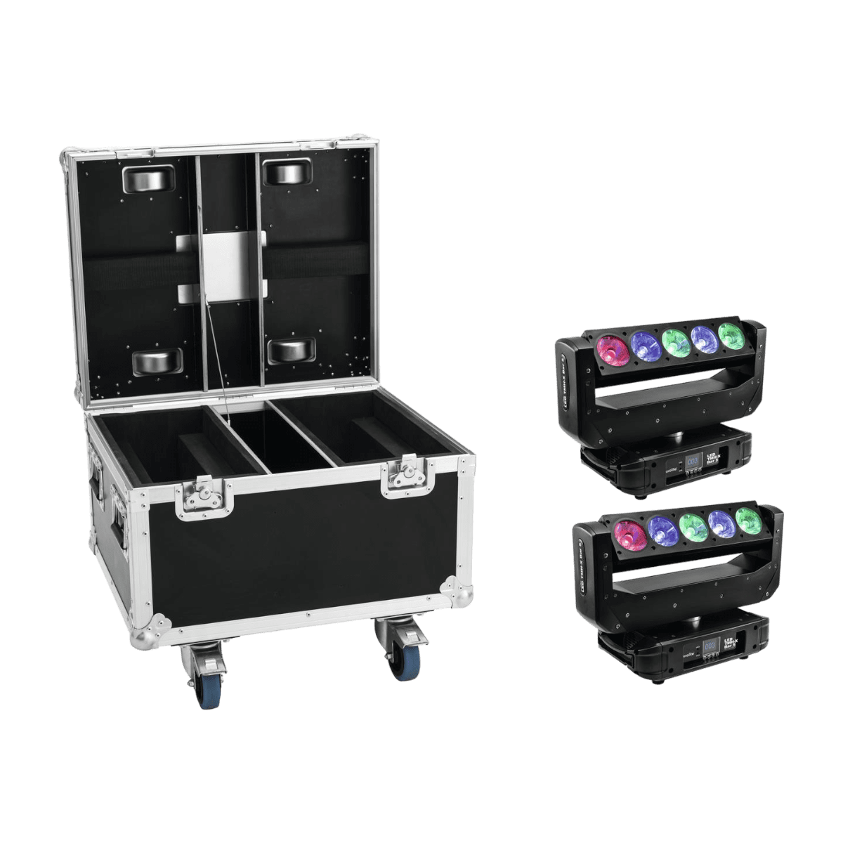 Eurolite Set 2x LED TMH-X Bar 5 Beam + Case