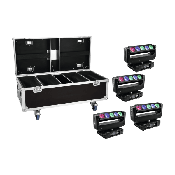 Eurolite Set 4x LED TMH-X Bar 5 Beam + Case