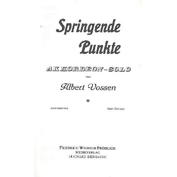 Springende Punkte für Akkordeon