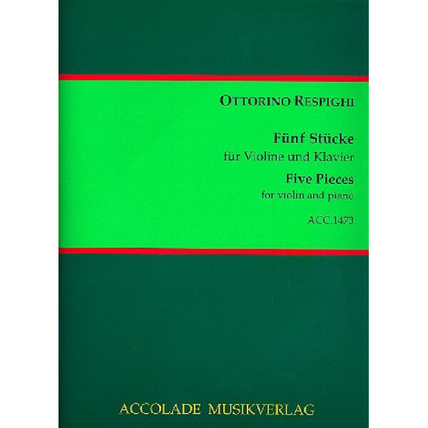 5 Stücke für Violine und Klavier