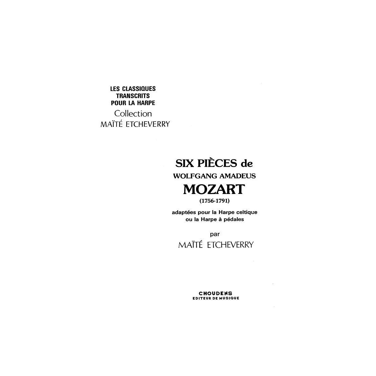 6 Pièces pour harpe celtique box
