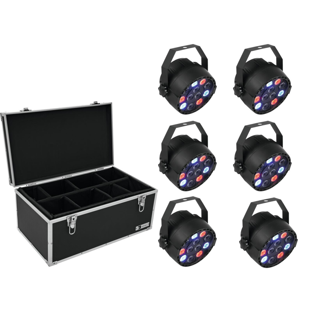 Eurolite Set 6x LED PARty Spot + Case TDV-1